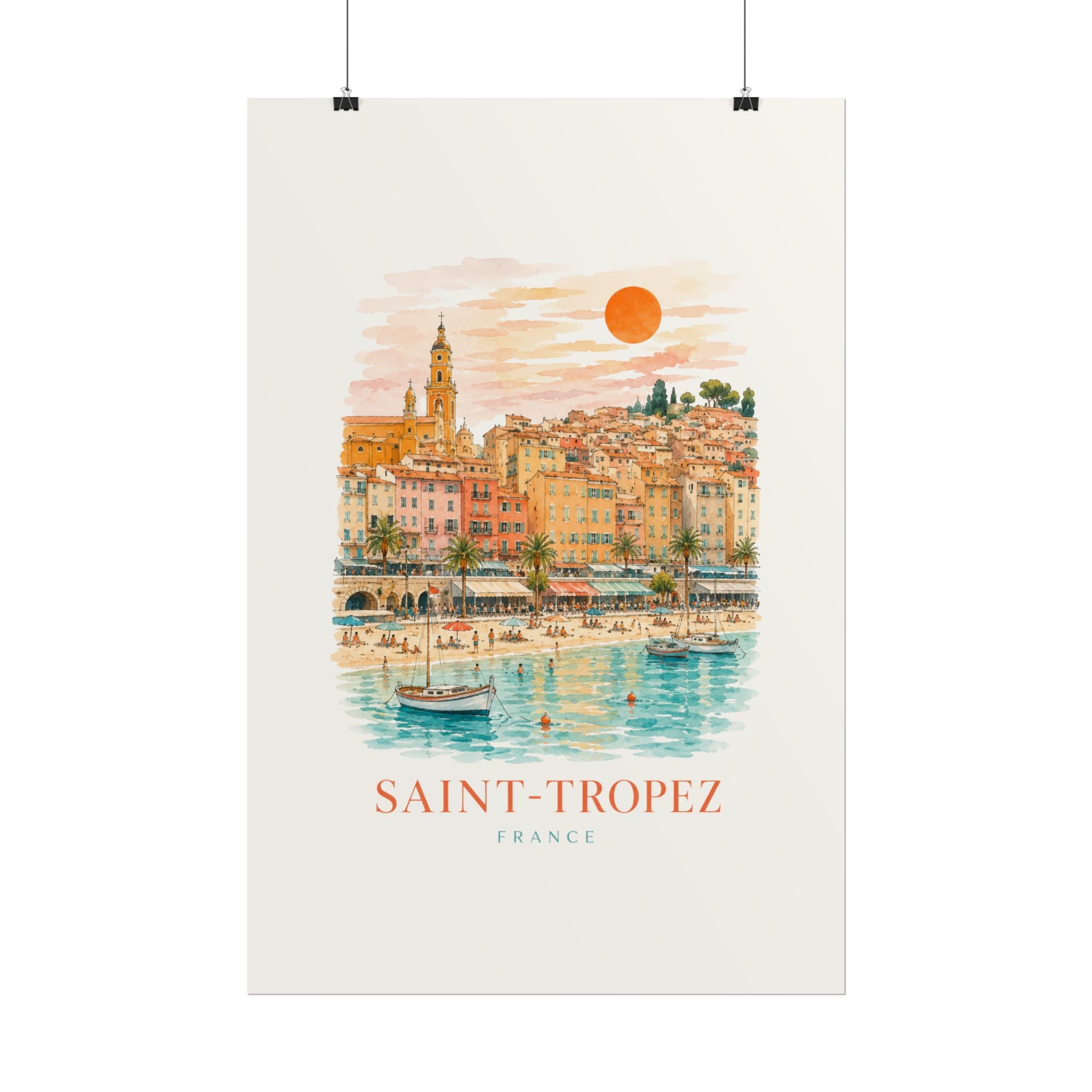 Saint-Tropez French Riviera Travel Print