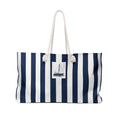 Nautical Sailboat Stripes Capri Club Weekender Bag