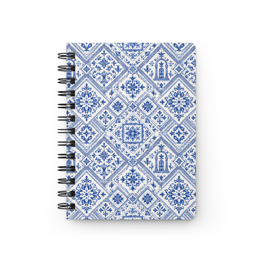 Santorini Tile Pattern Travel Journal