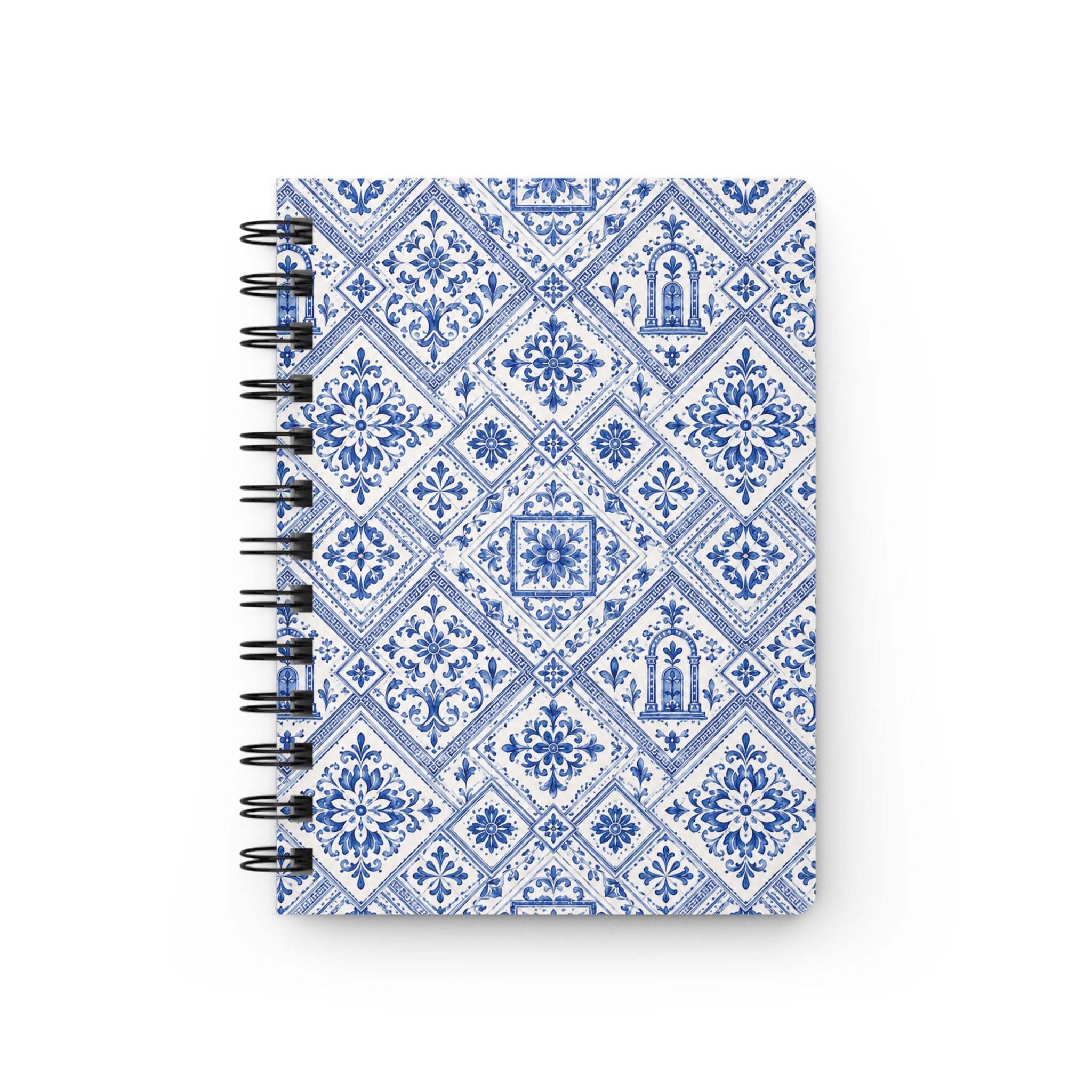 Santorini Tile Pattern Travel Journal