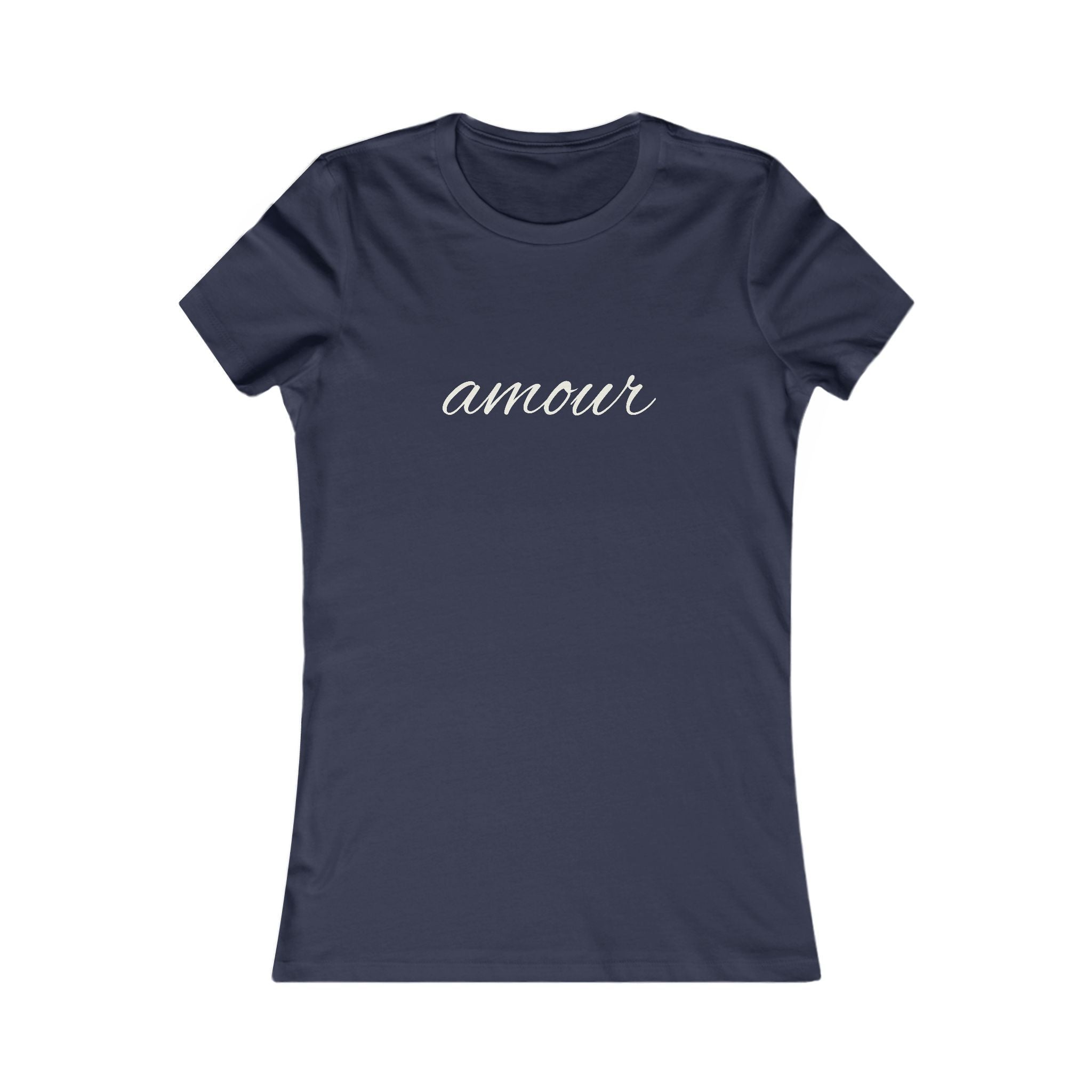 "Amour" Script French Luxury Travel Tee