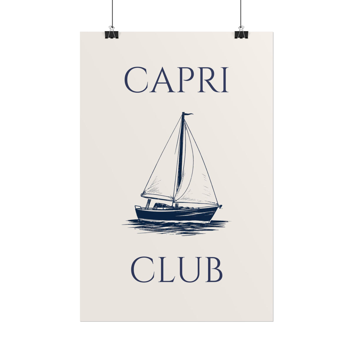 Capri Club Nautical Art Print