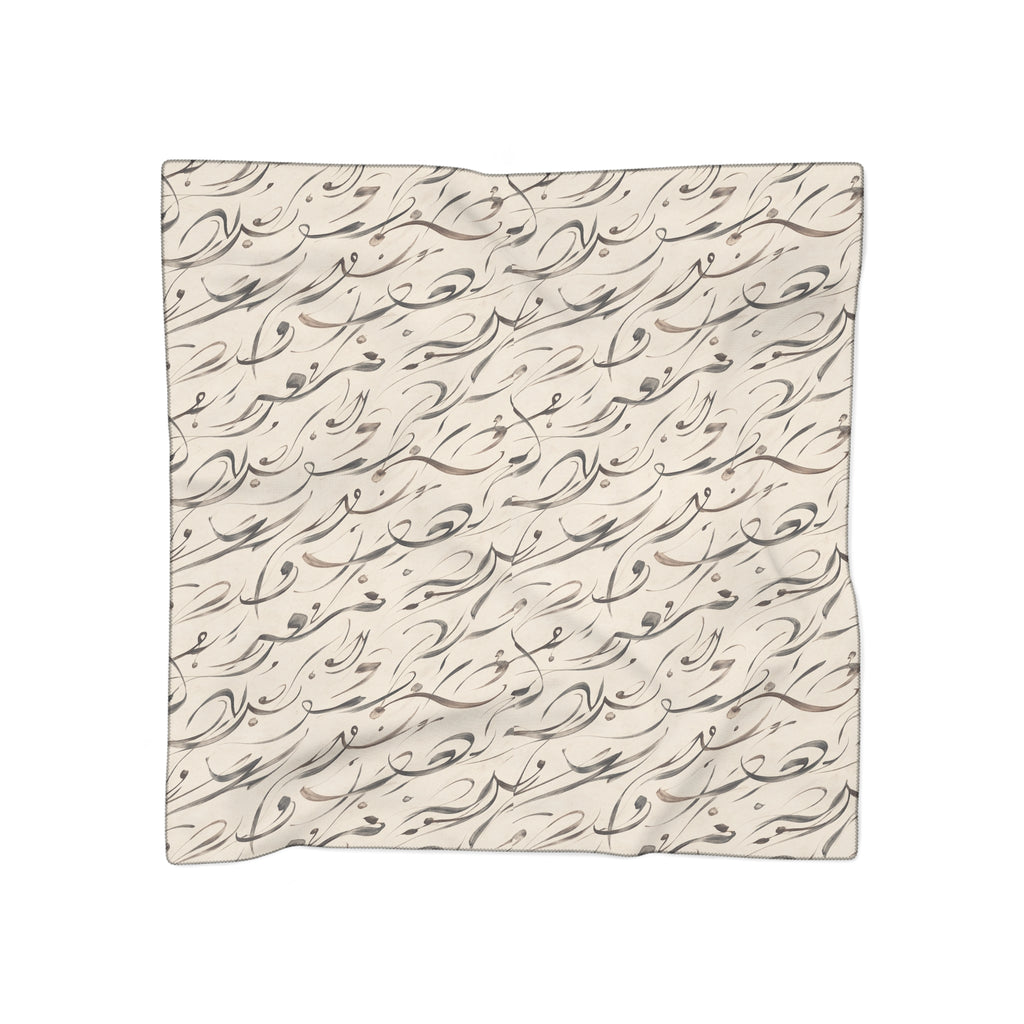 Mediterranean Calligraphy Lightweight Travel Scarf
