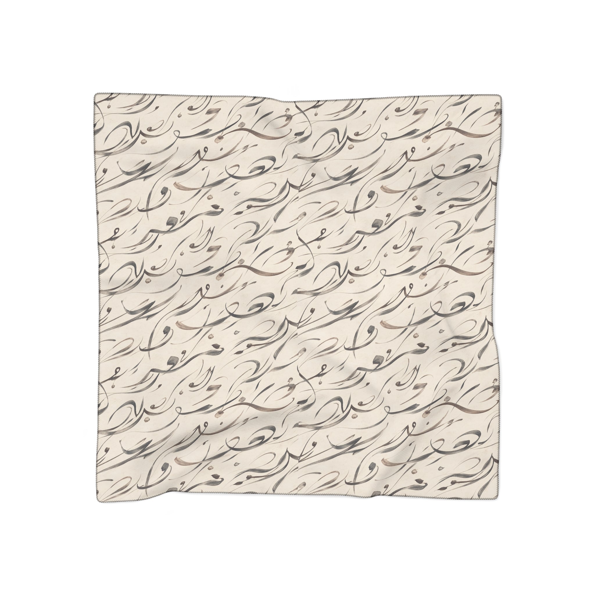 Mediterranean Calligraphy Lightweight Travel Scarf