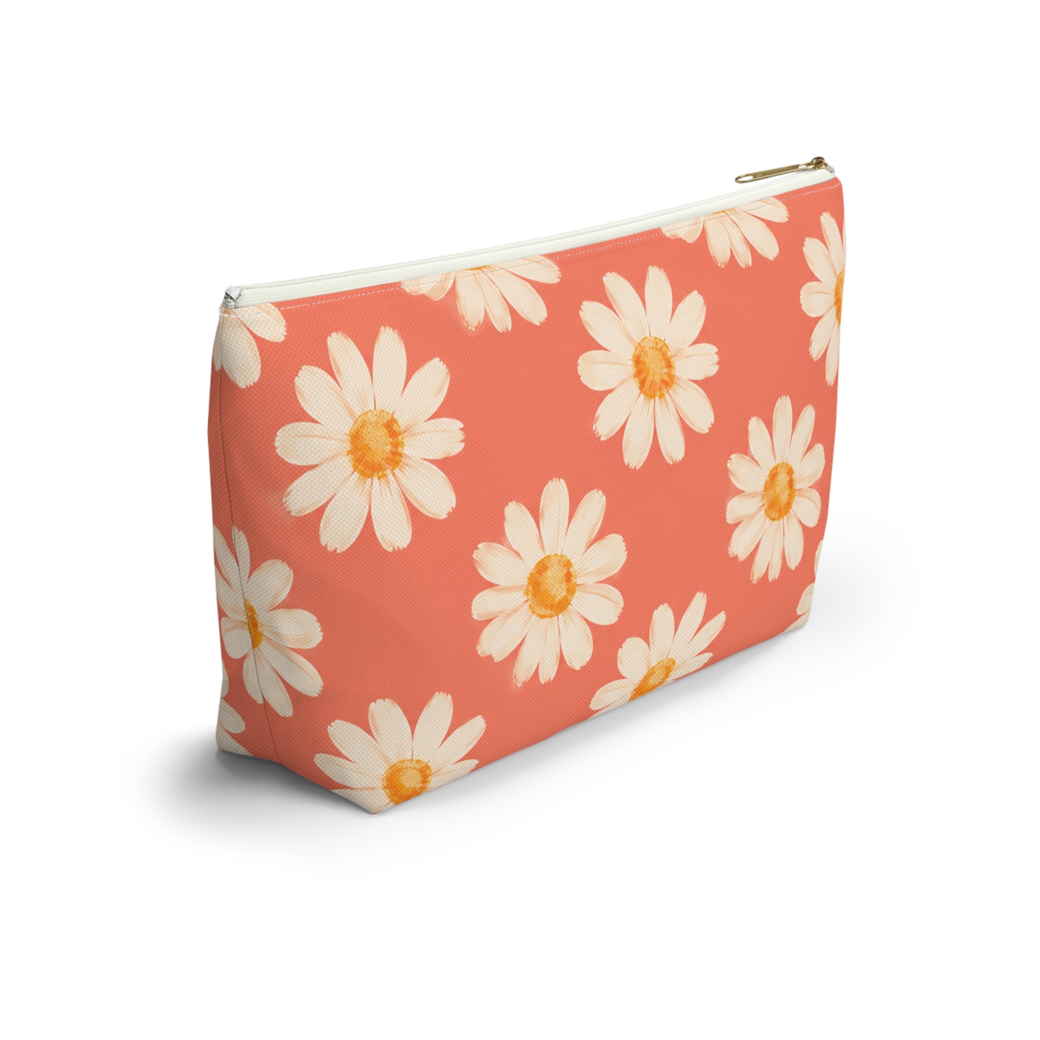 Coral Daisy Pattern Saint-Tropez Travel Bag