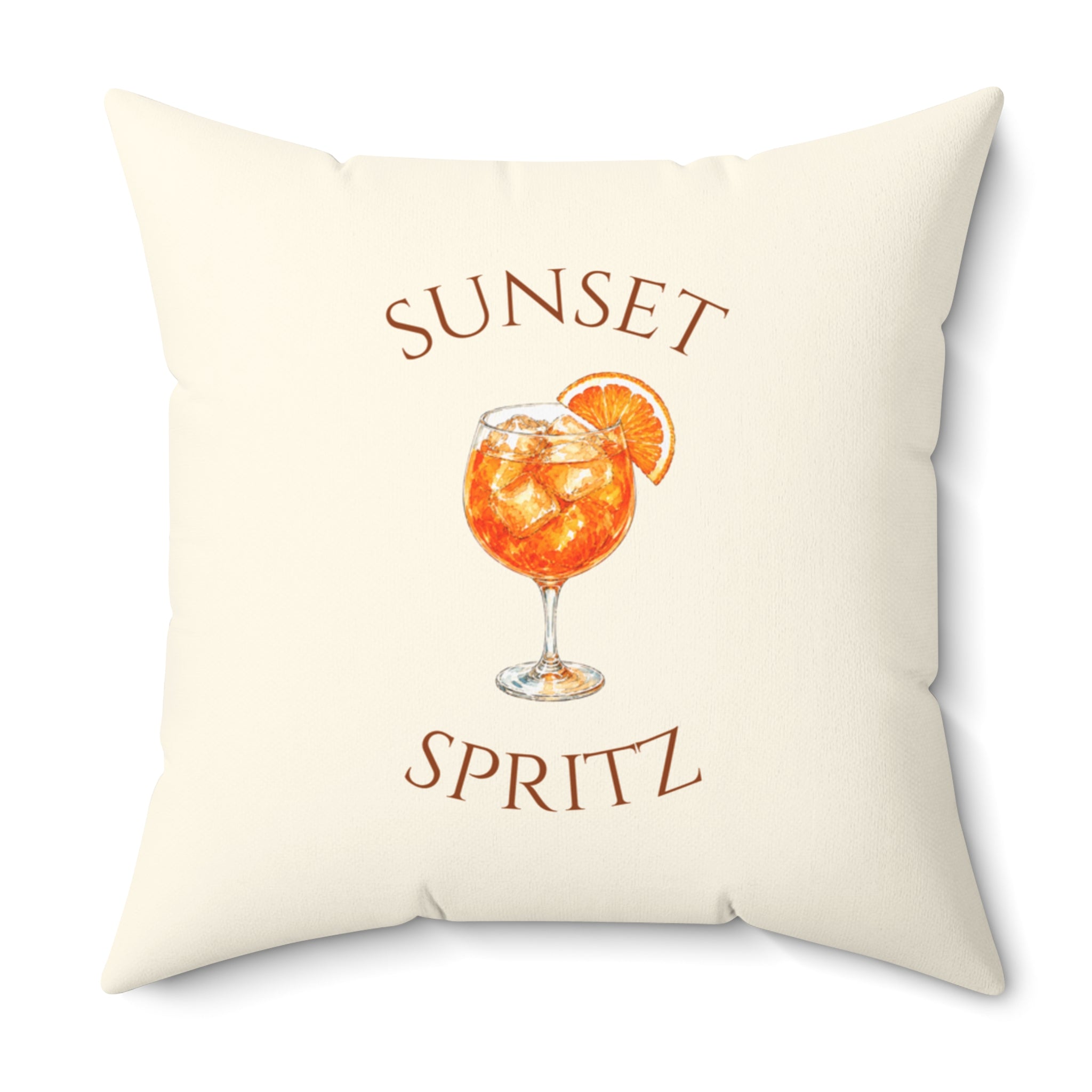Sunset Spritz Reversible Throw Pillow
