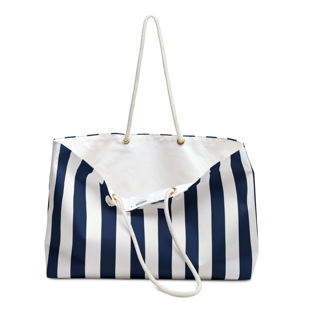 Nautical Sailboat Stripes Capri Club Weekender Bag
