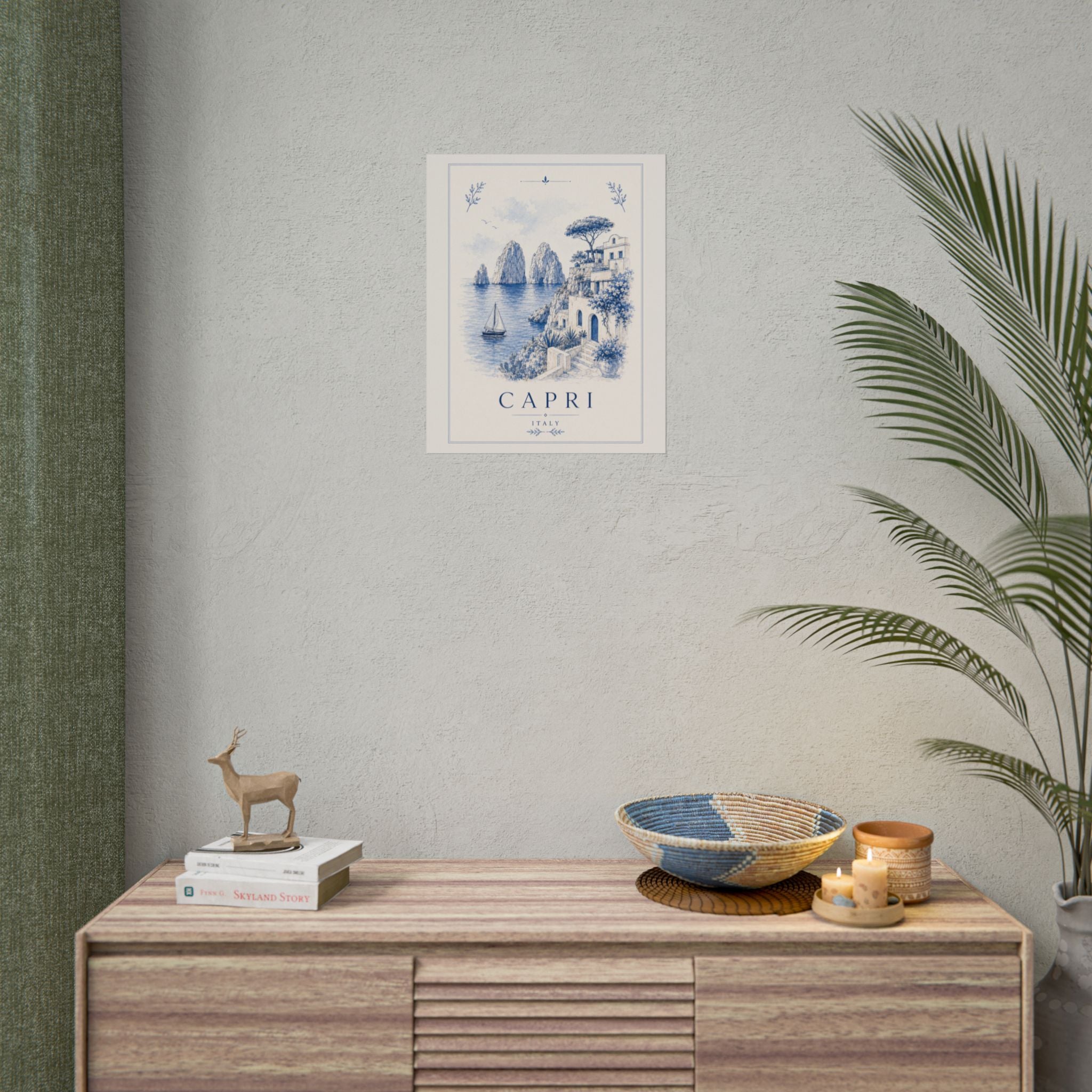 Capri Club Vintage Travel Poster