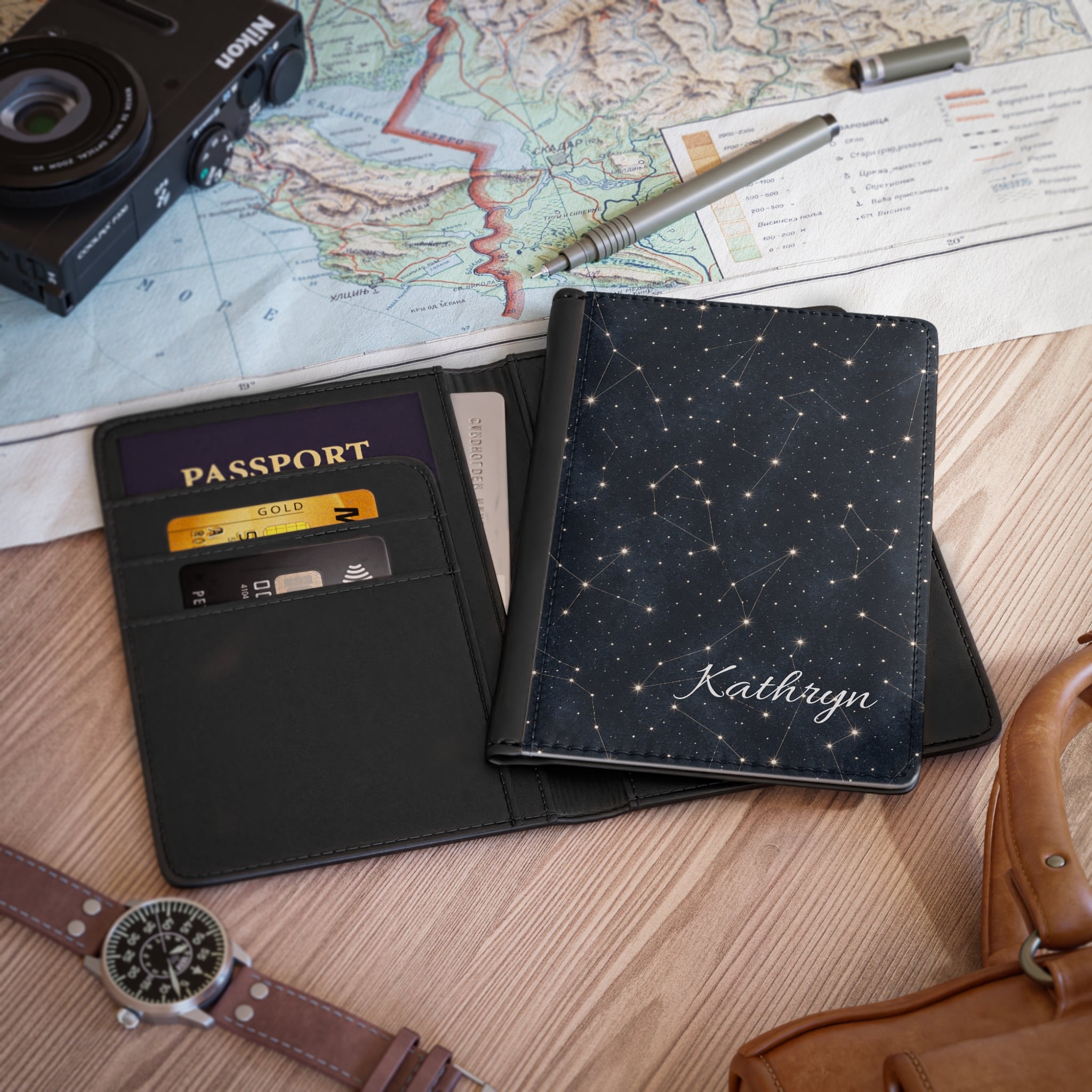 Stargazer Personalized Passport Cover