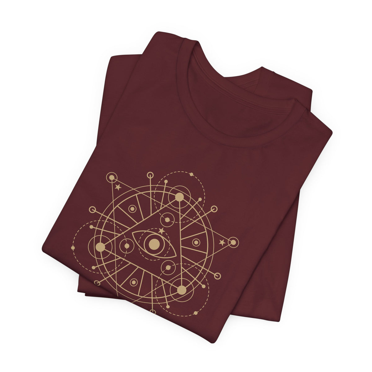 Alchemy Graphic T-Shirt, Celestial Eye and Stars Tee, Dark Academia Witchy Shirt
