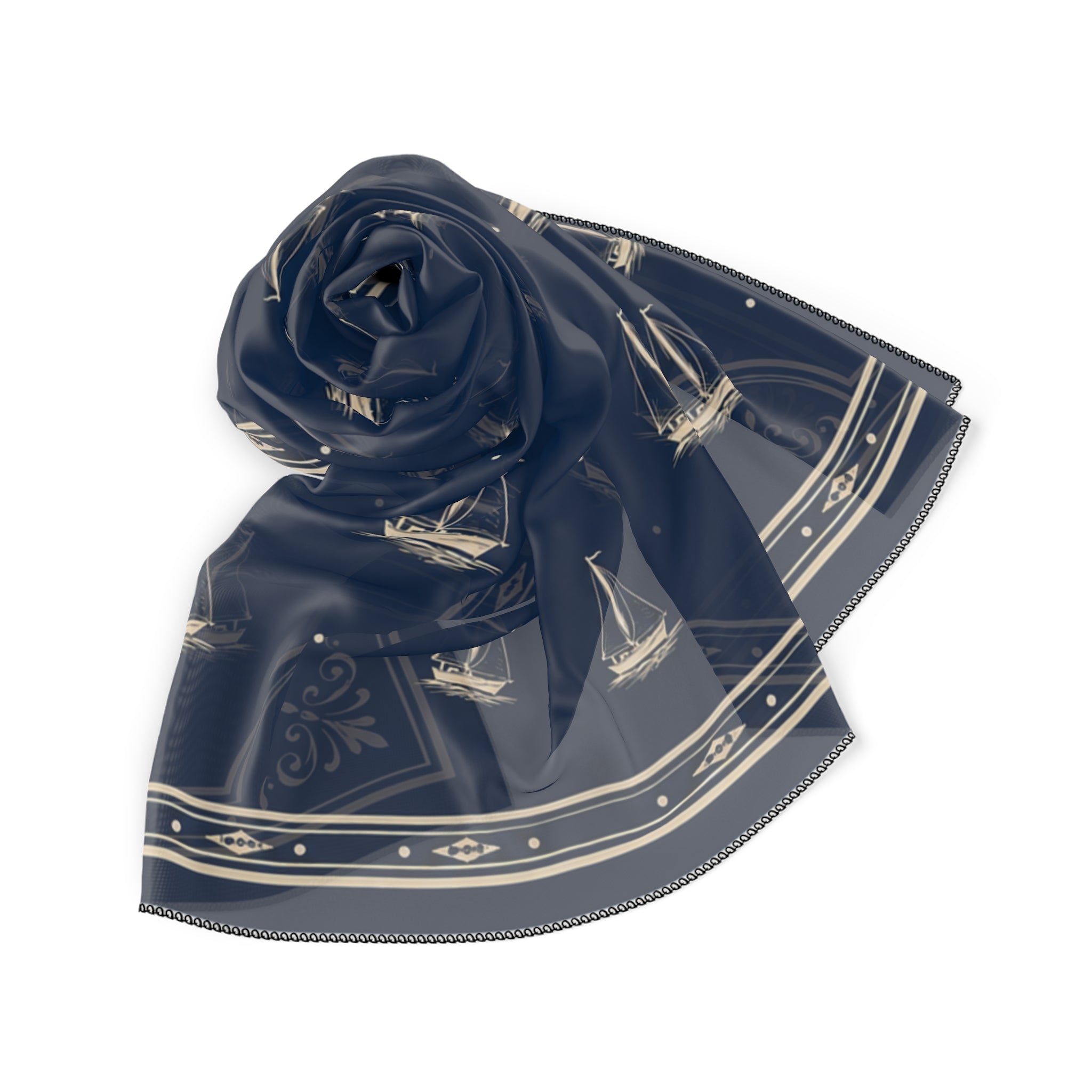 Capri Sailboat Washable Travel Scarf