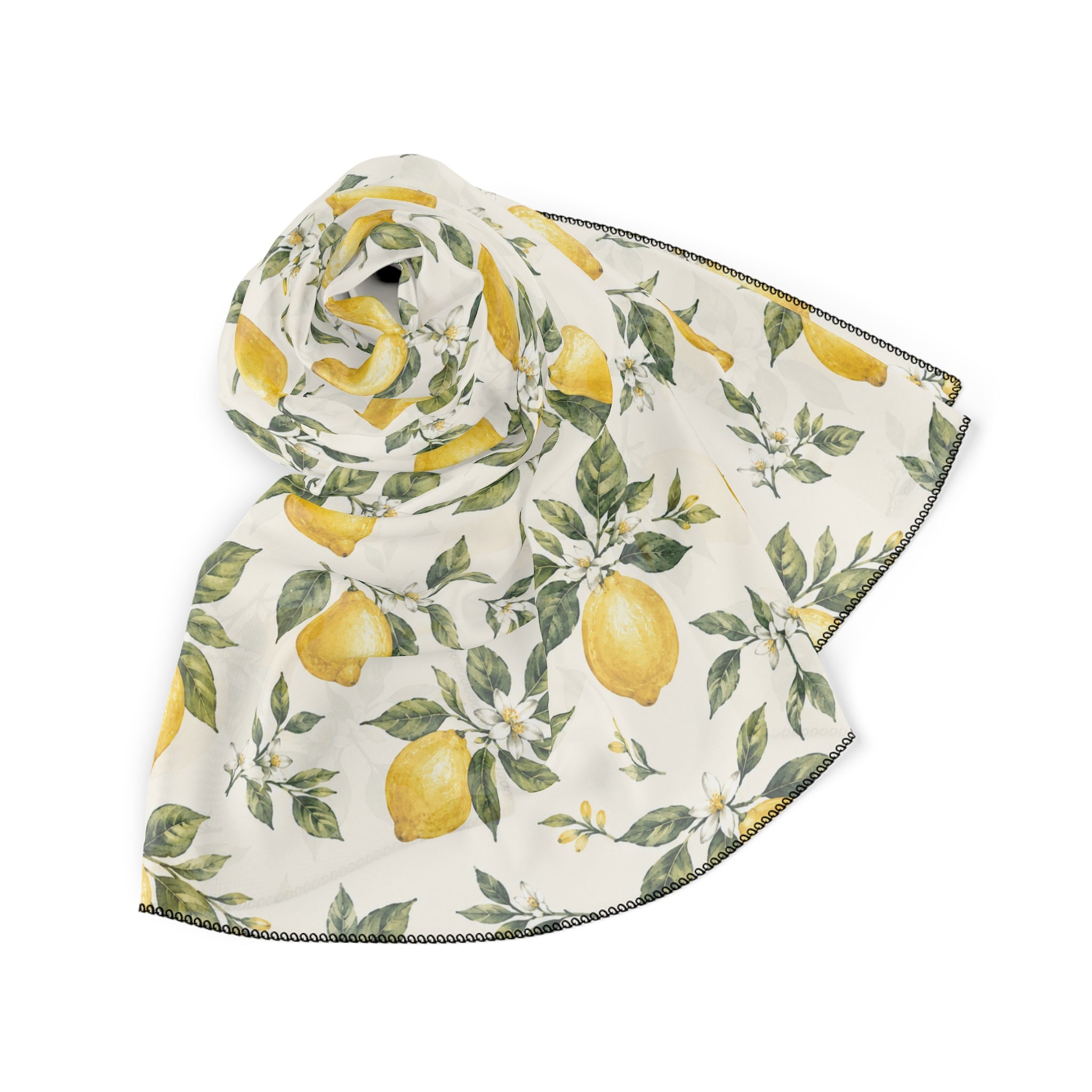 Positano Lemon Featherweight Washable Scarf