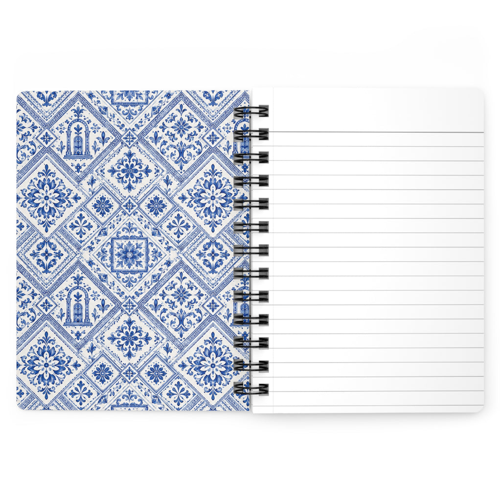 Santorini Tile Pattern Travel Journal