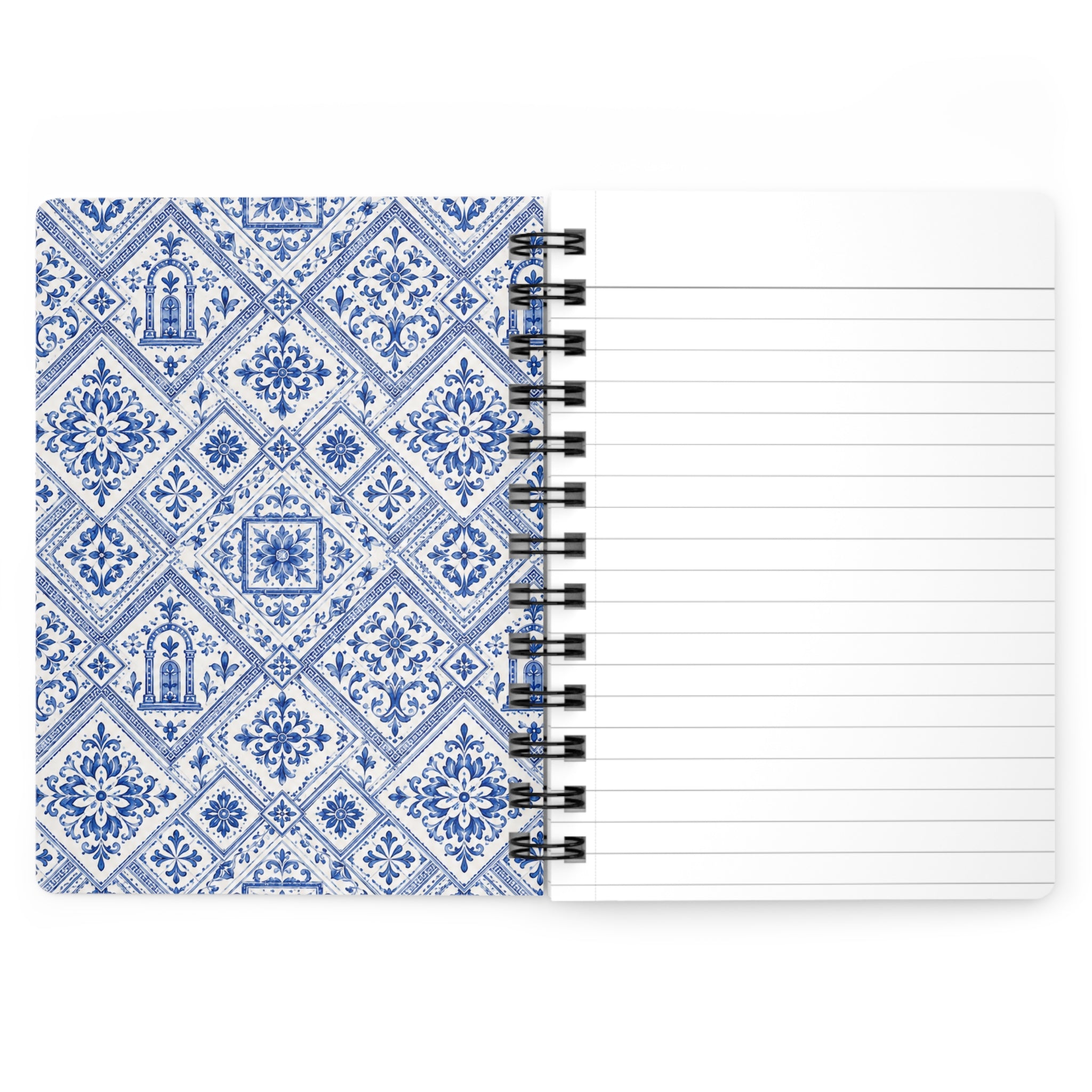 Santorini Tile Pattern Travel Journal