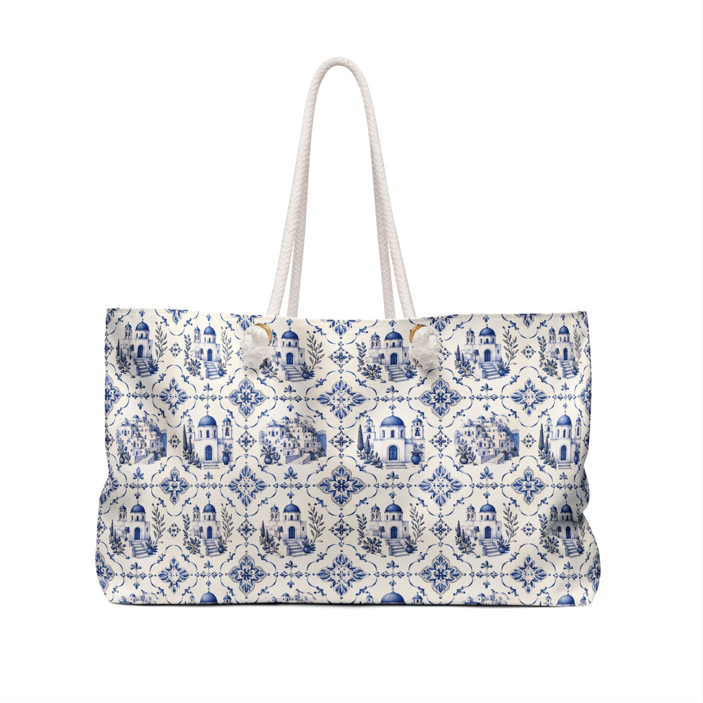 Santorini Weekender Tote Bag