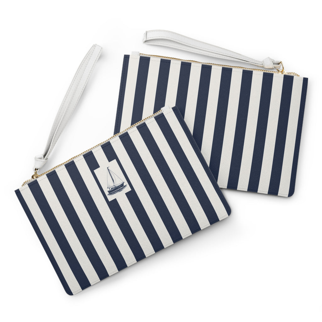 Luxury Sailboat Vegan Leather Clutch - Capri Club