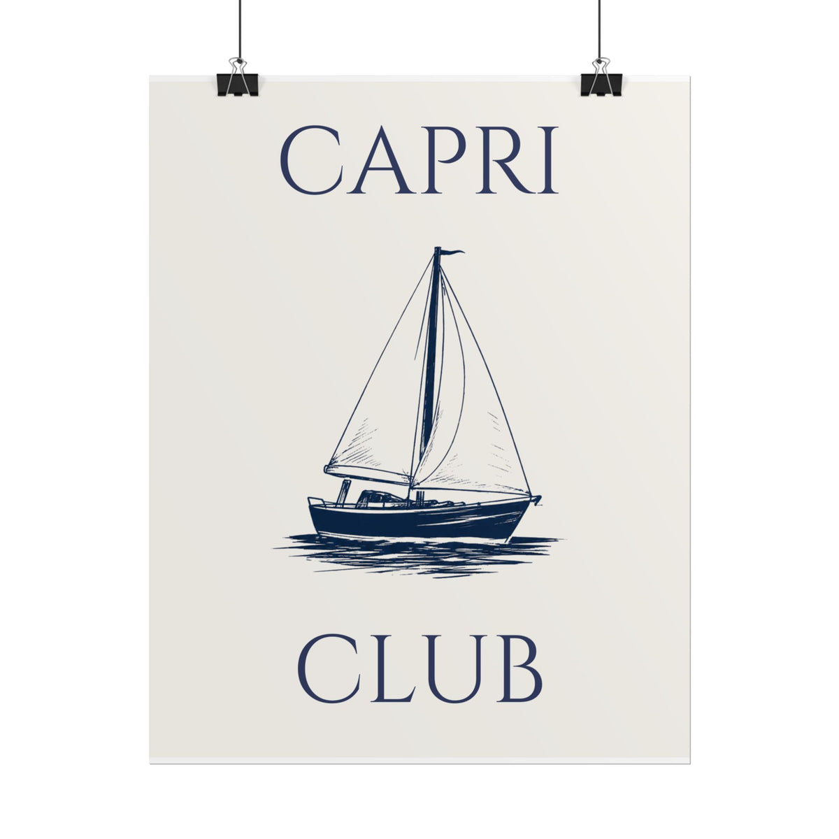 Capri Club Nautical Art Print