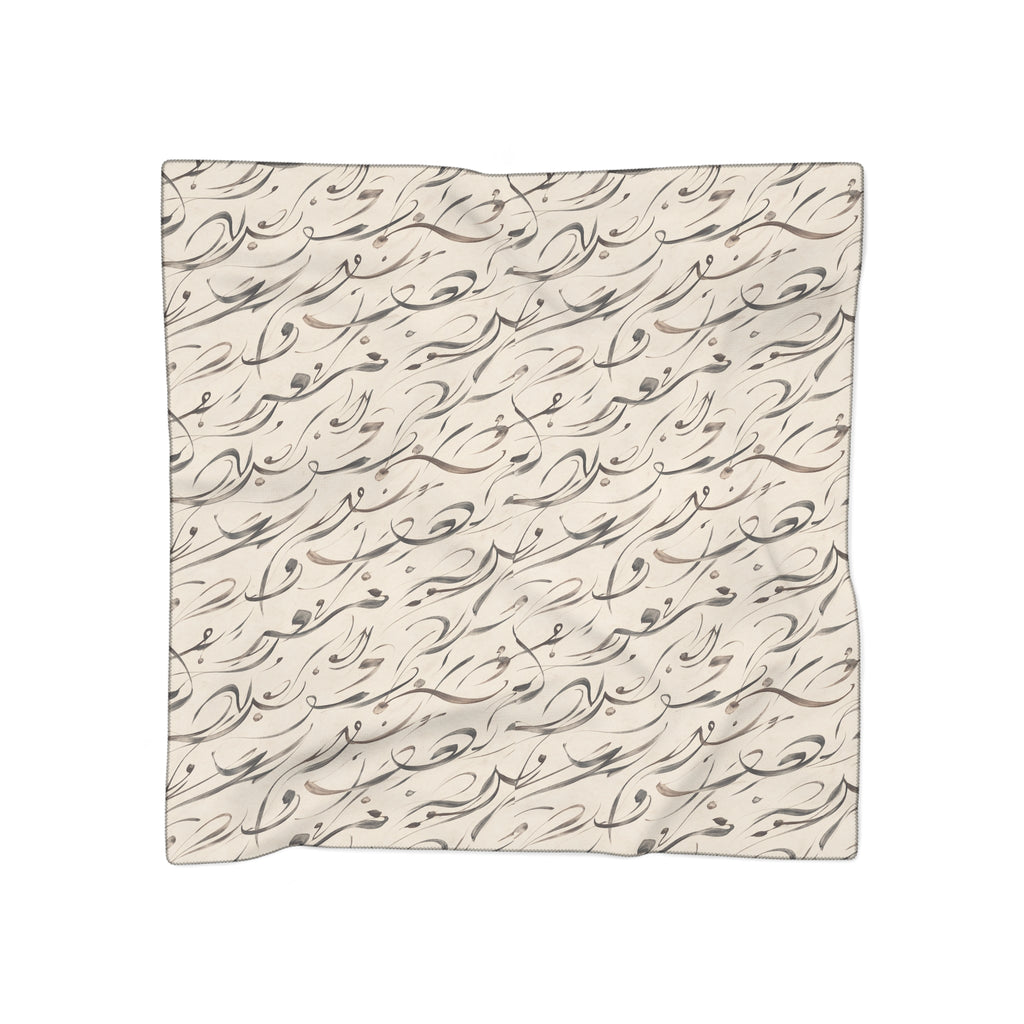 Mediterranean Calligraphy Lightweight Travel Scarf