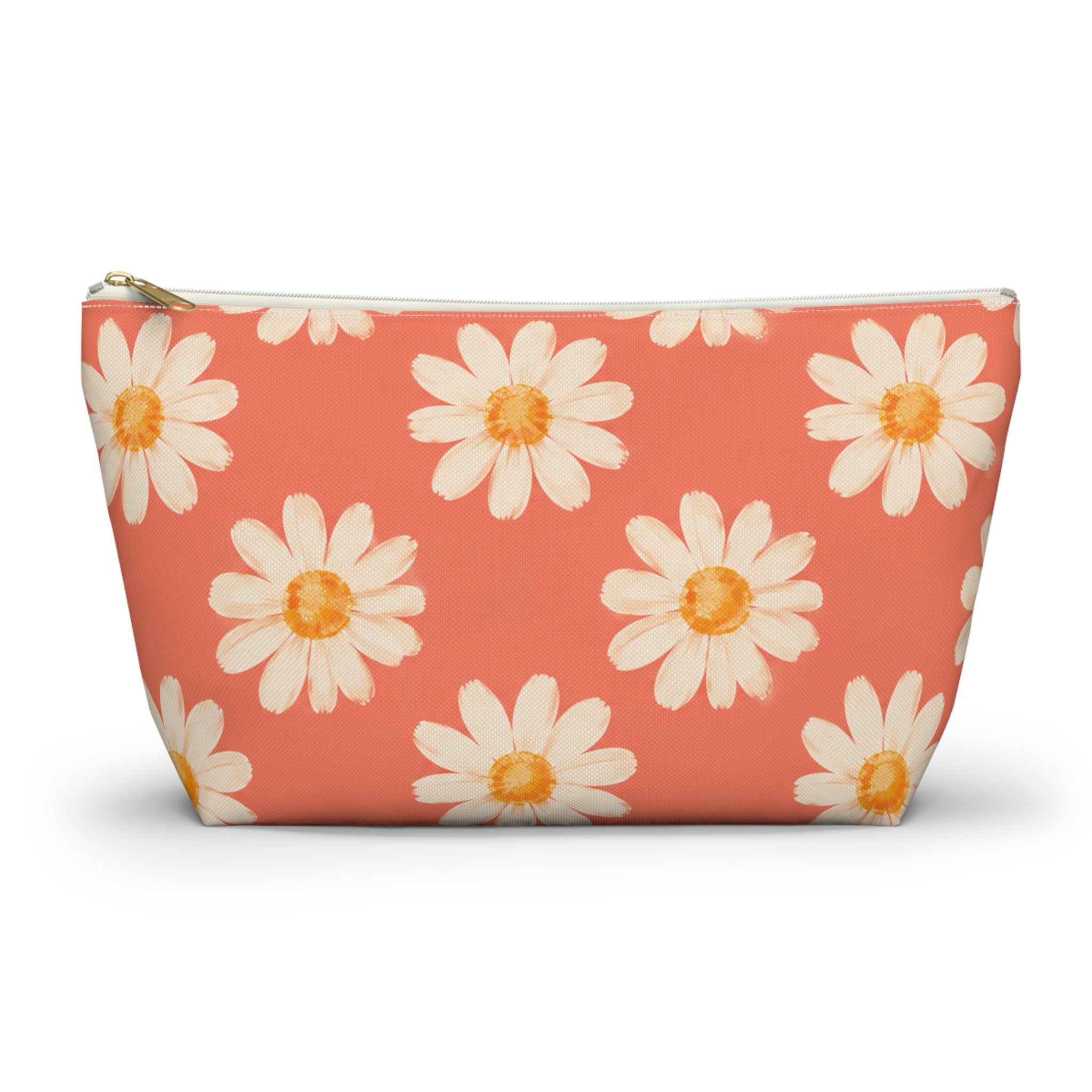 Coral Daisy Pattern Saint-Tropez Travel Bag