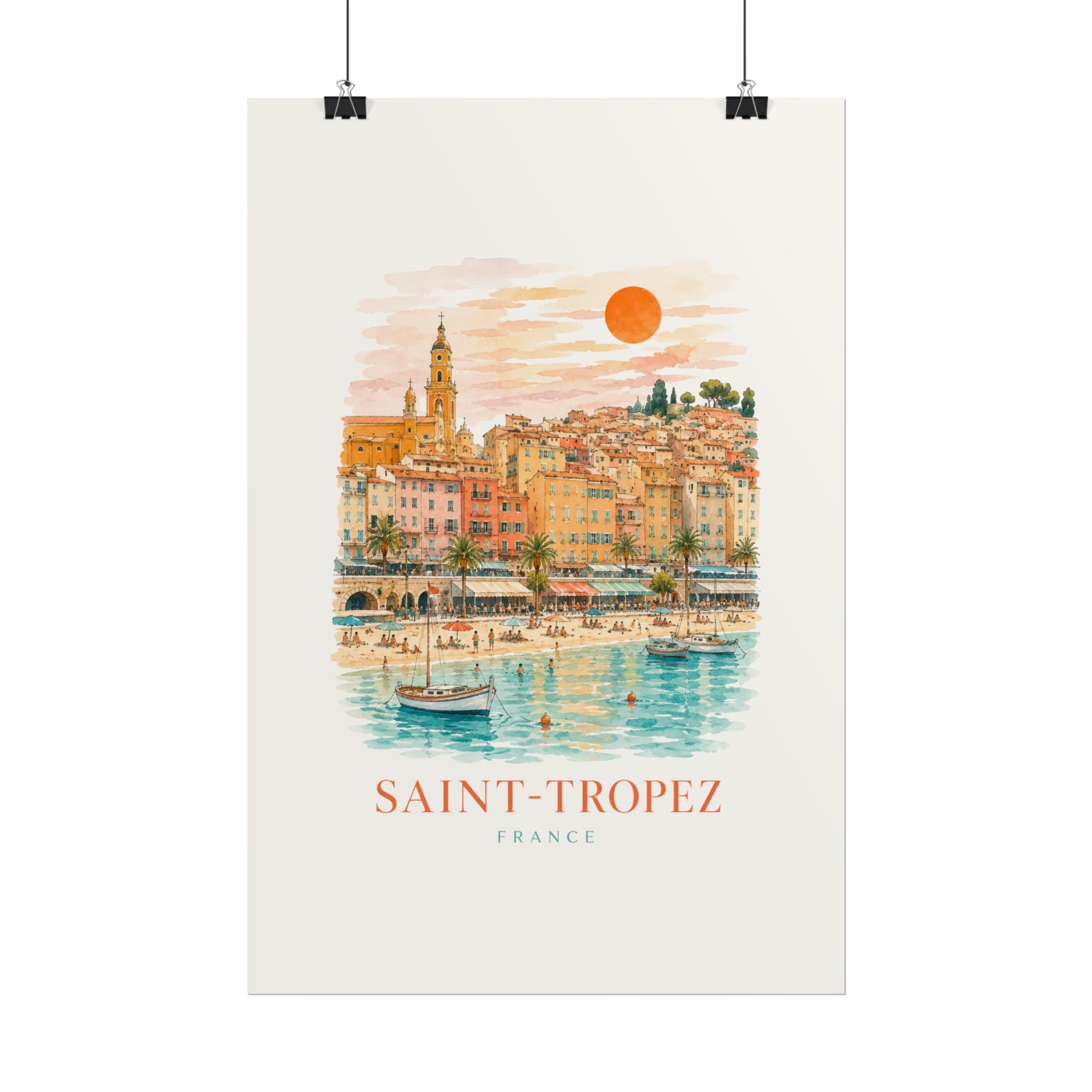 Saint-Tropez French Riviera Travel Print