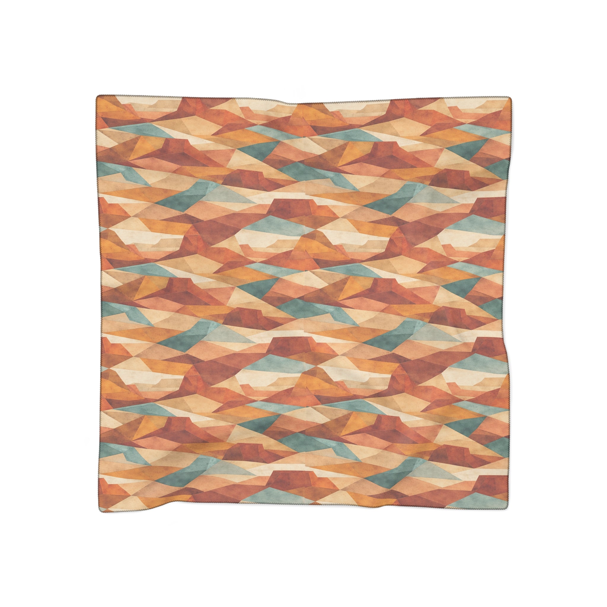 Geometric Desert Sunset Washable Scarf