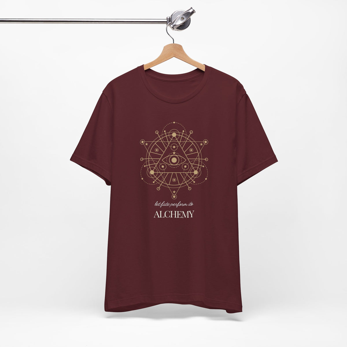 Alchemy Graphic T-Shirt, Celestial Eye and Stars Tee, Dark Academia Witchy Shirt