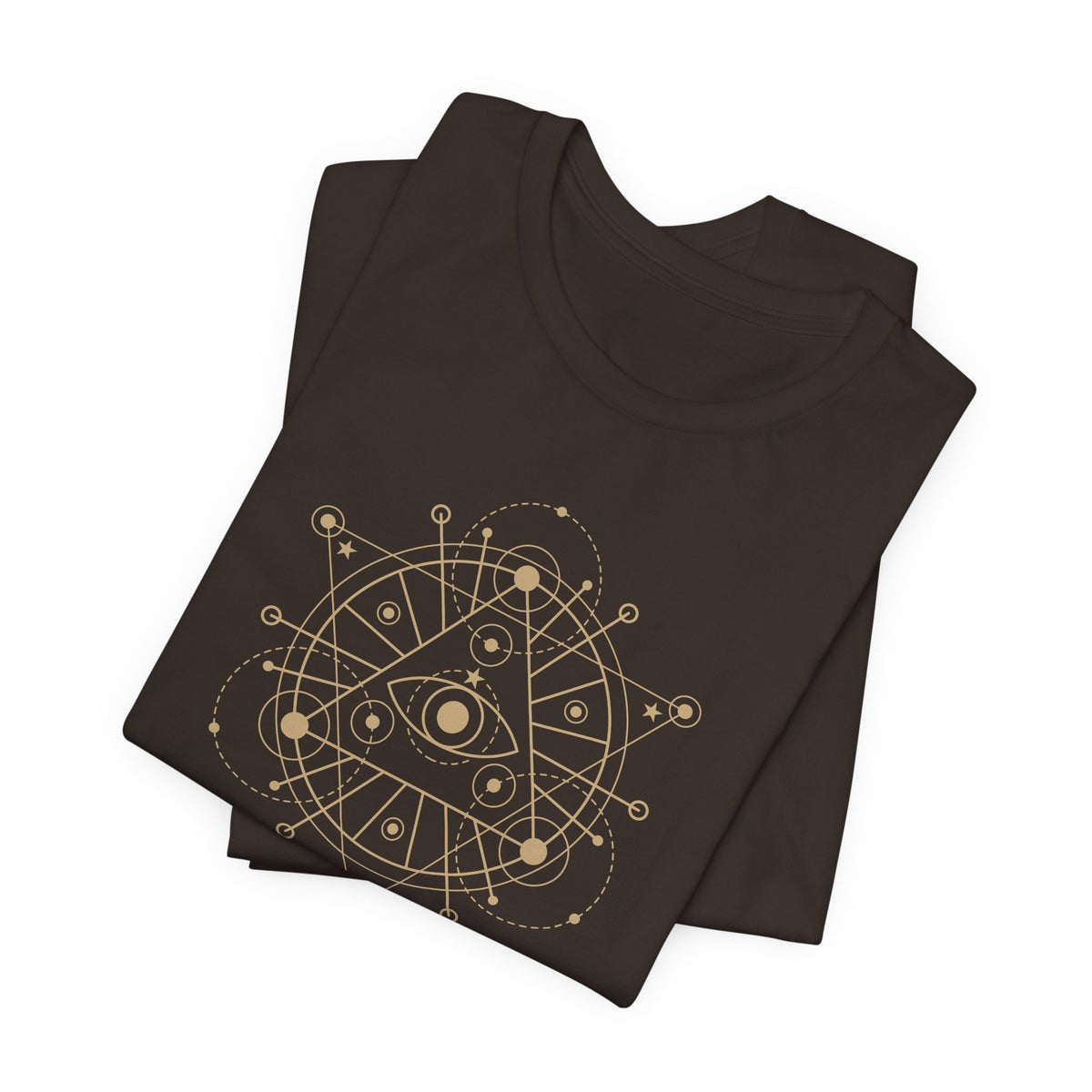 Alchemy Graphic T-Shirt, Celestial Eye and Stars Tee, Dark Academia Witchy Shirt