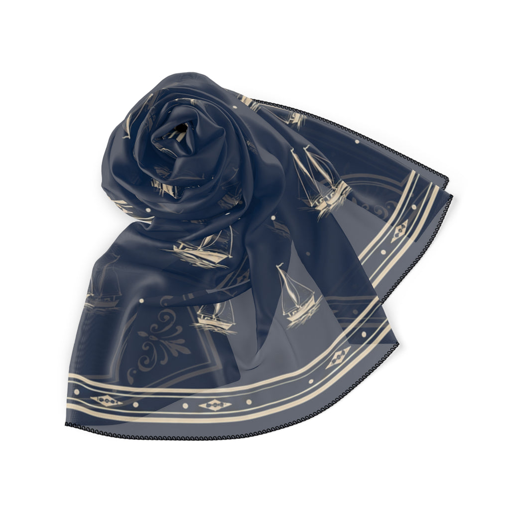 Capri Sailboat Washable Travel Scarf