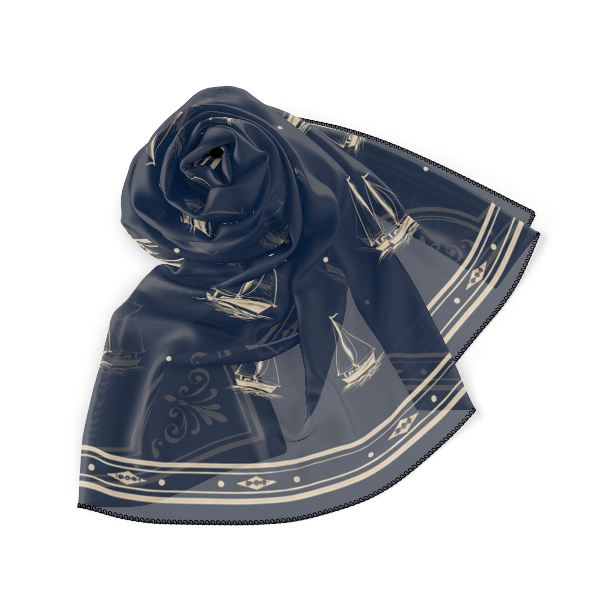 Capri Sailboat Washable Travel Scarf