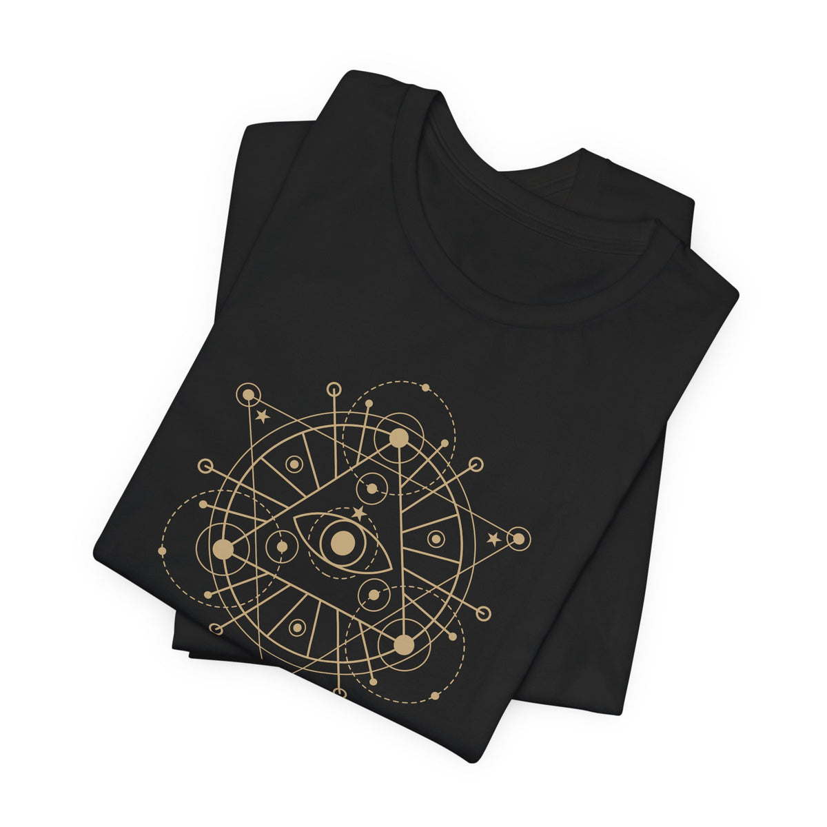 Alchemy Graphic T-Shirt, Celestial Eye and Stars Tee, Dark Academia Witchy Shirt