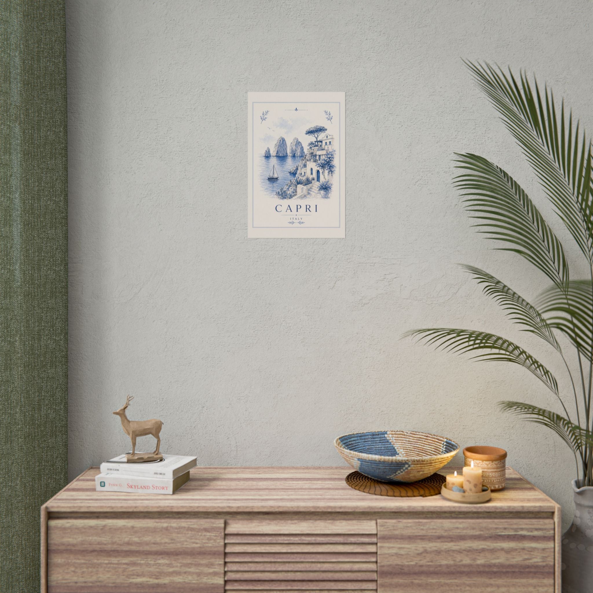 Capri Club Vintage Travel Poster