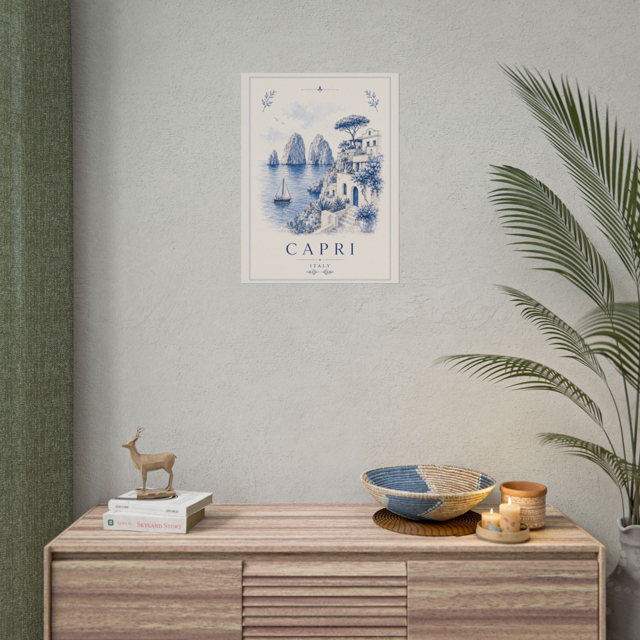 Capri Club Vintage Travel Poster