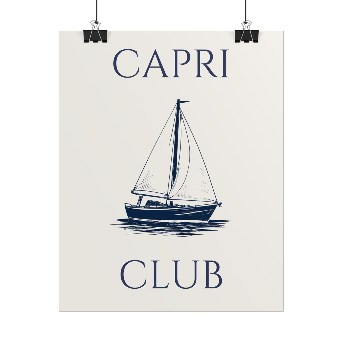 Capri Club Nautical Art Print