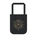 Alchemy Tote Bag in Black or Navy, Gold Celestial Eye and Stars, Witchy Dark Academia Book Bag, Tarot Lover Gift