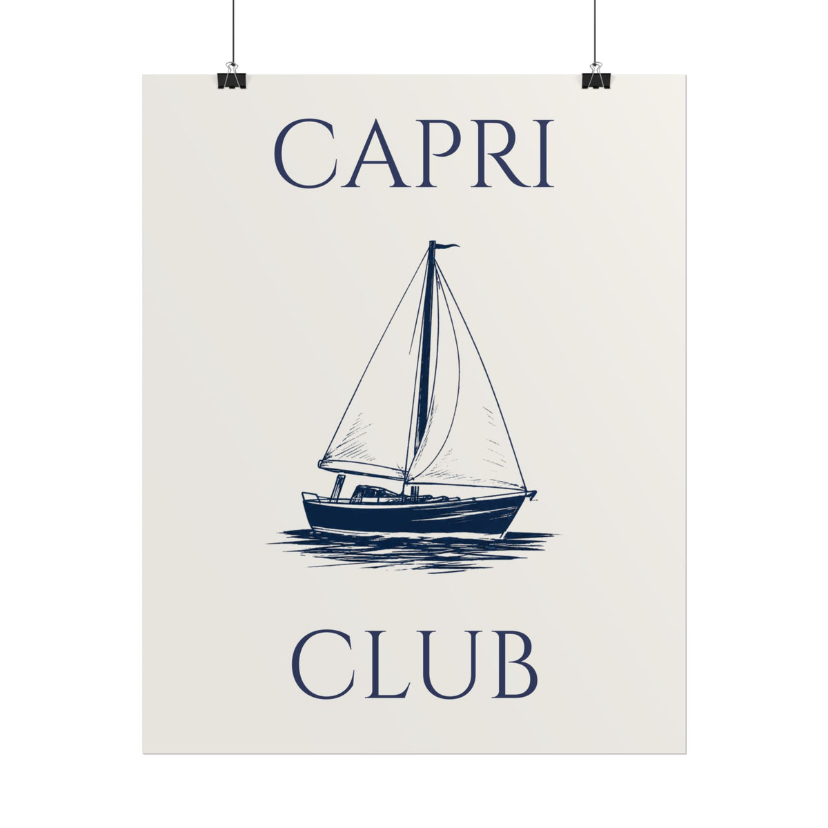 Capri Club Nautical Art Print