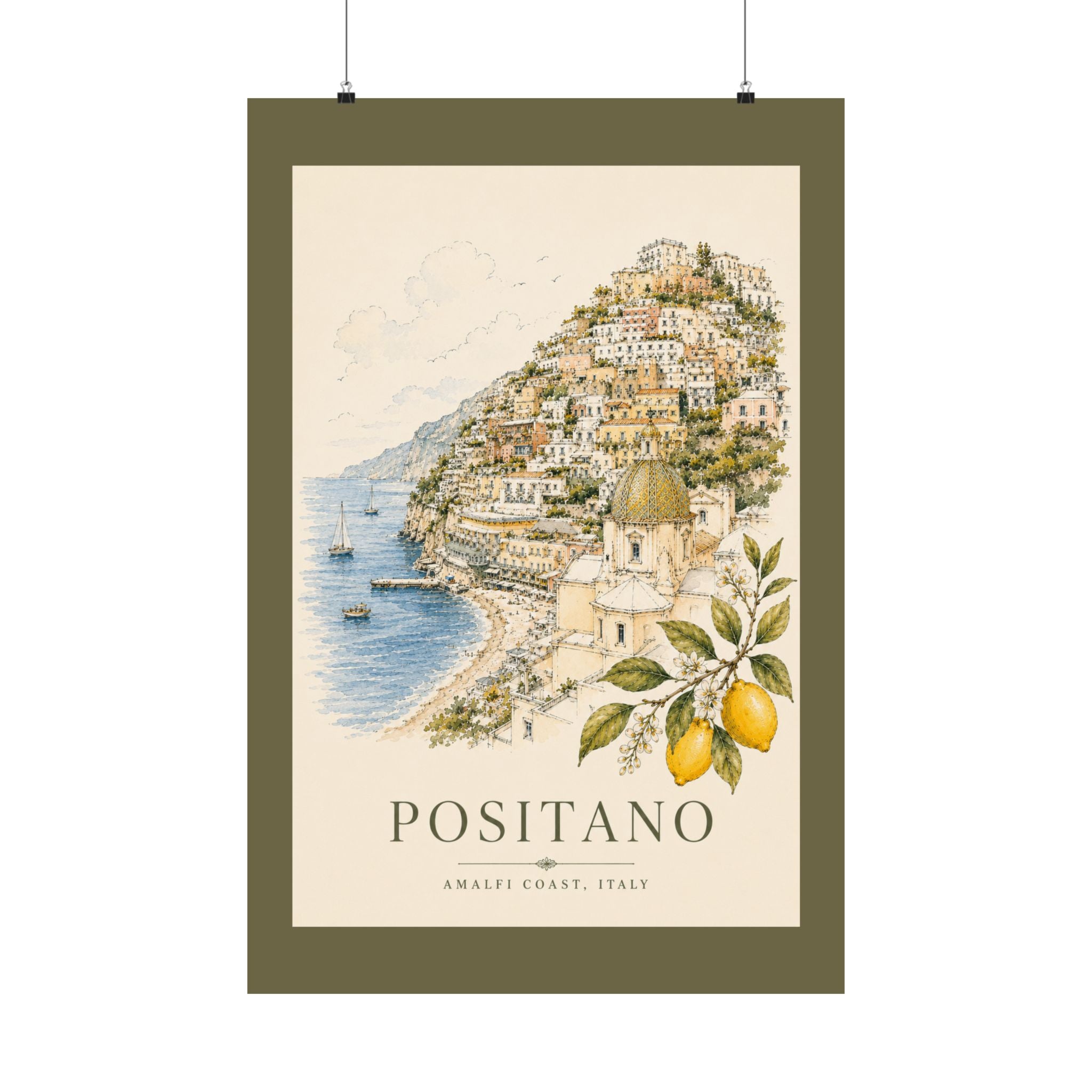 Positano Vintage Wall Art