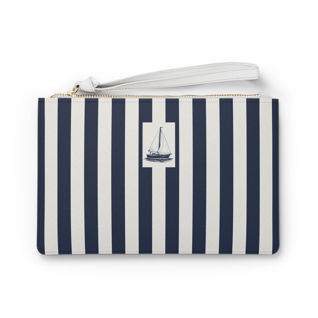 Luxury Sailboat Vegan Leather Clutch - Capri Club