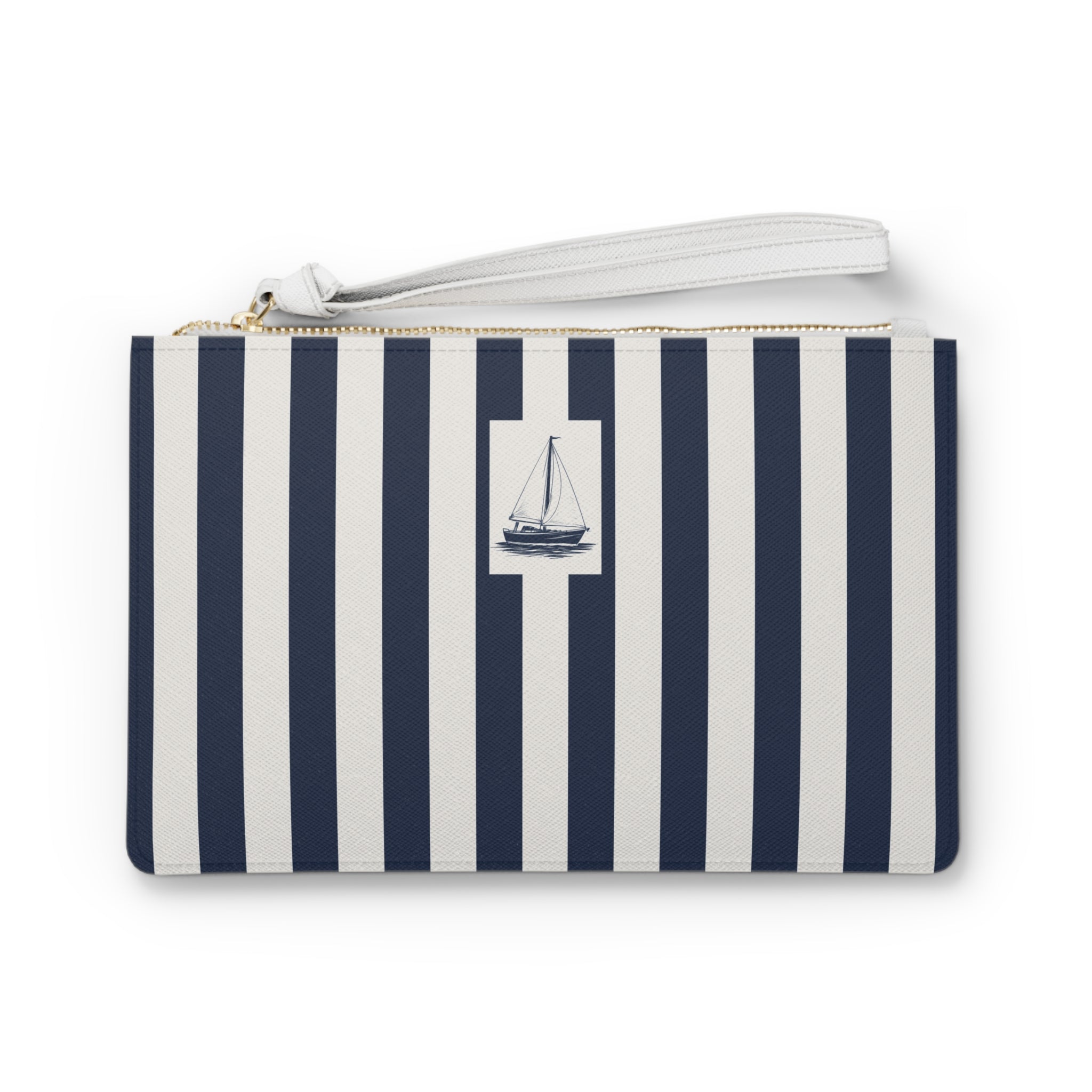 Luxury Sailboat Vegan Leather Clutch - Capri Club
