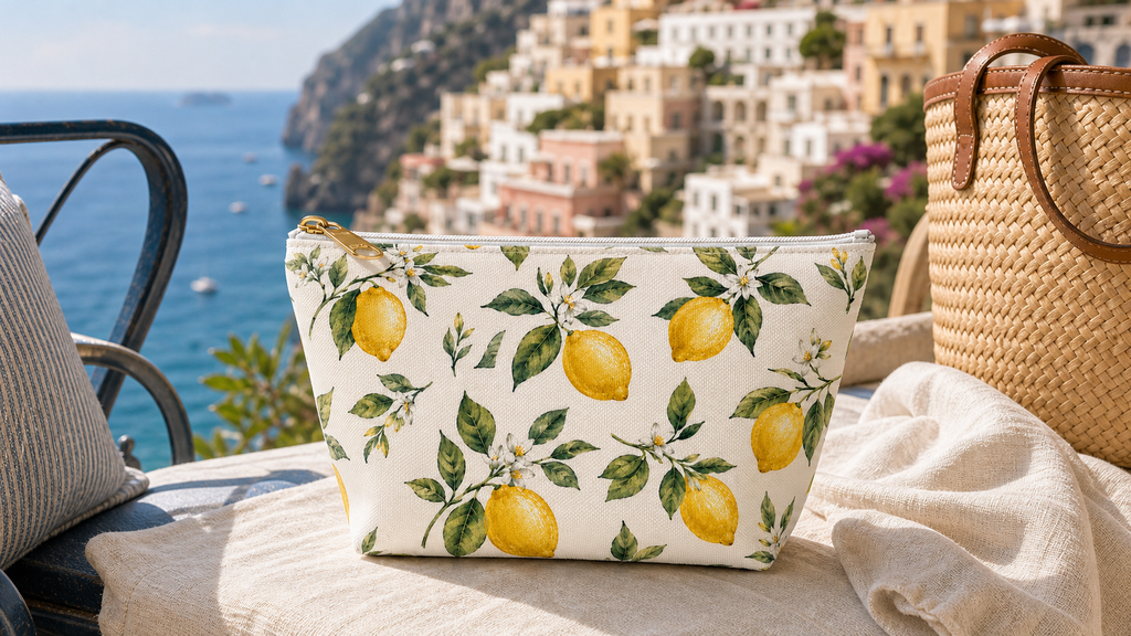 Positano Lemon Travel Pouch