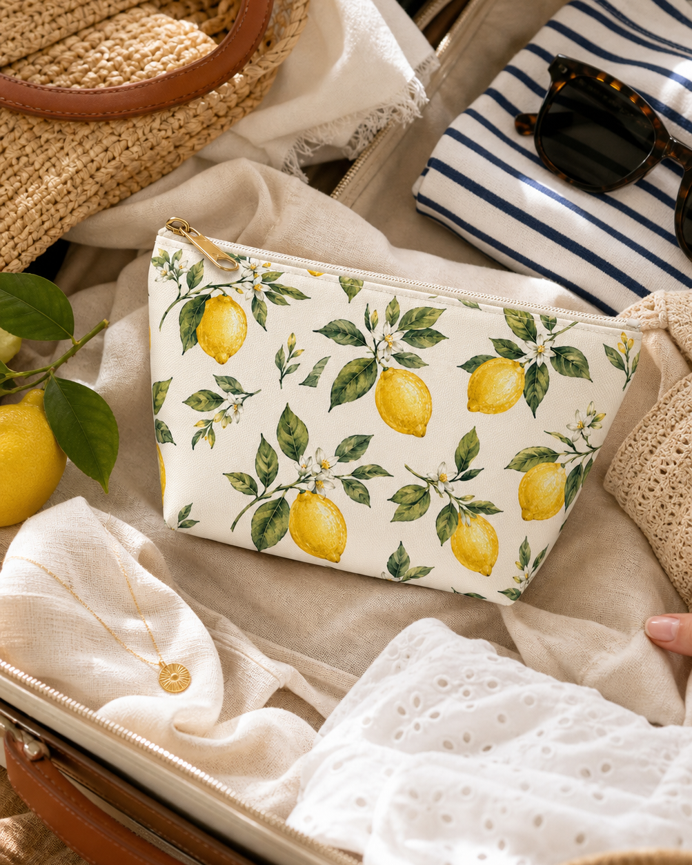 Positano Lemon Travel Pouch