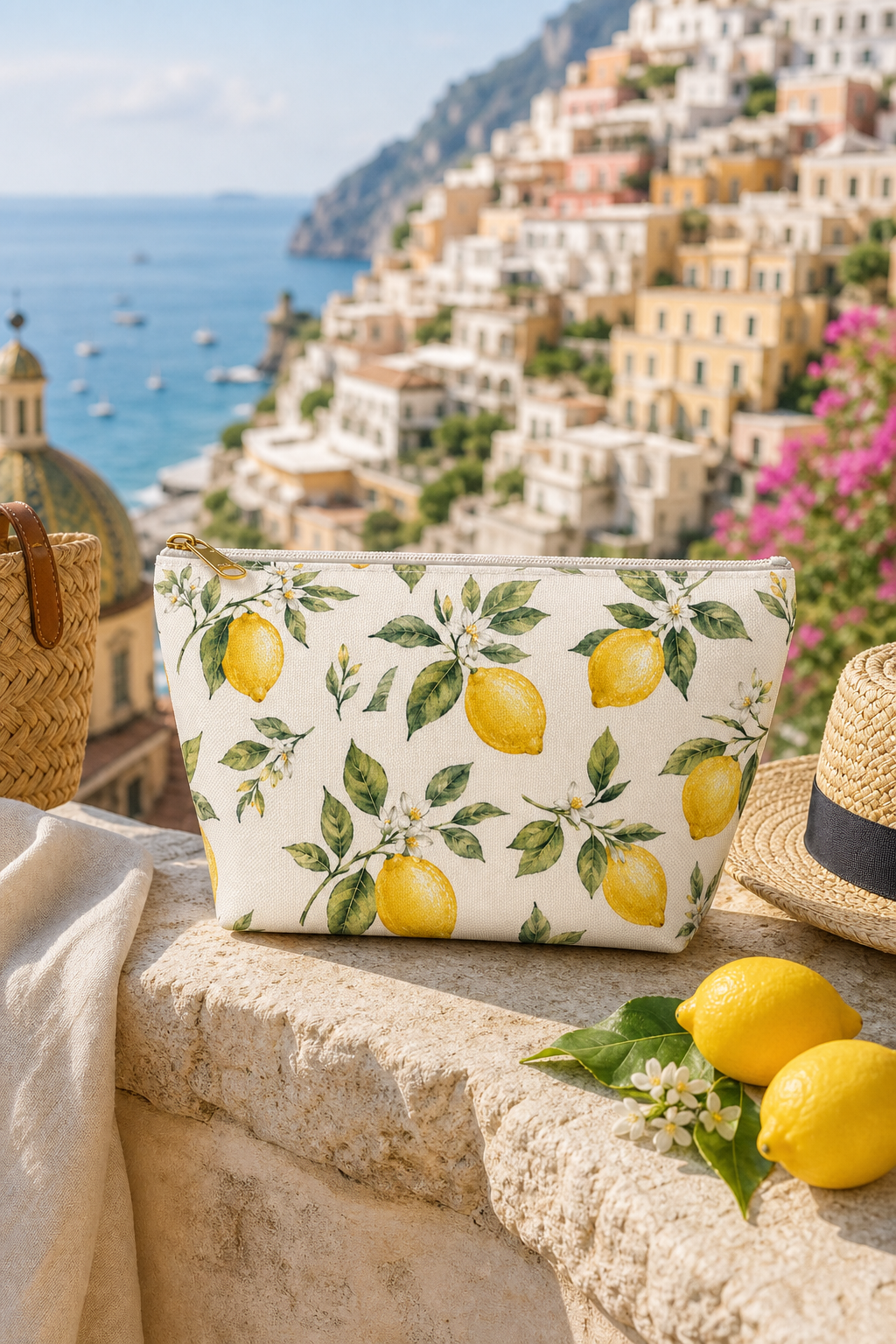 Positano Lemon Travel Pouch