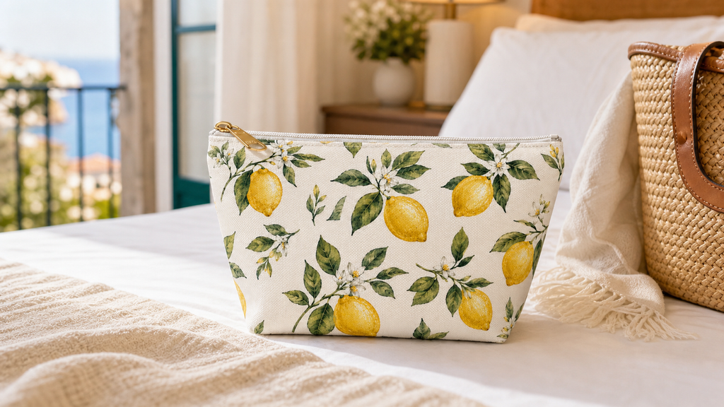 Positano Lemon Travel Pouch