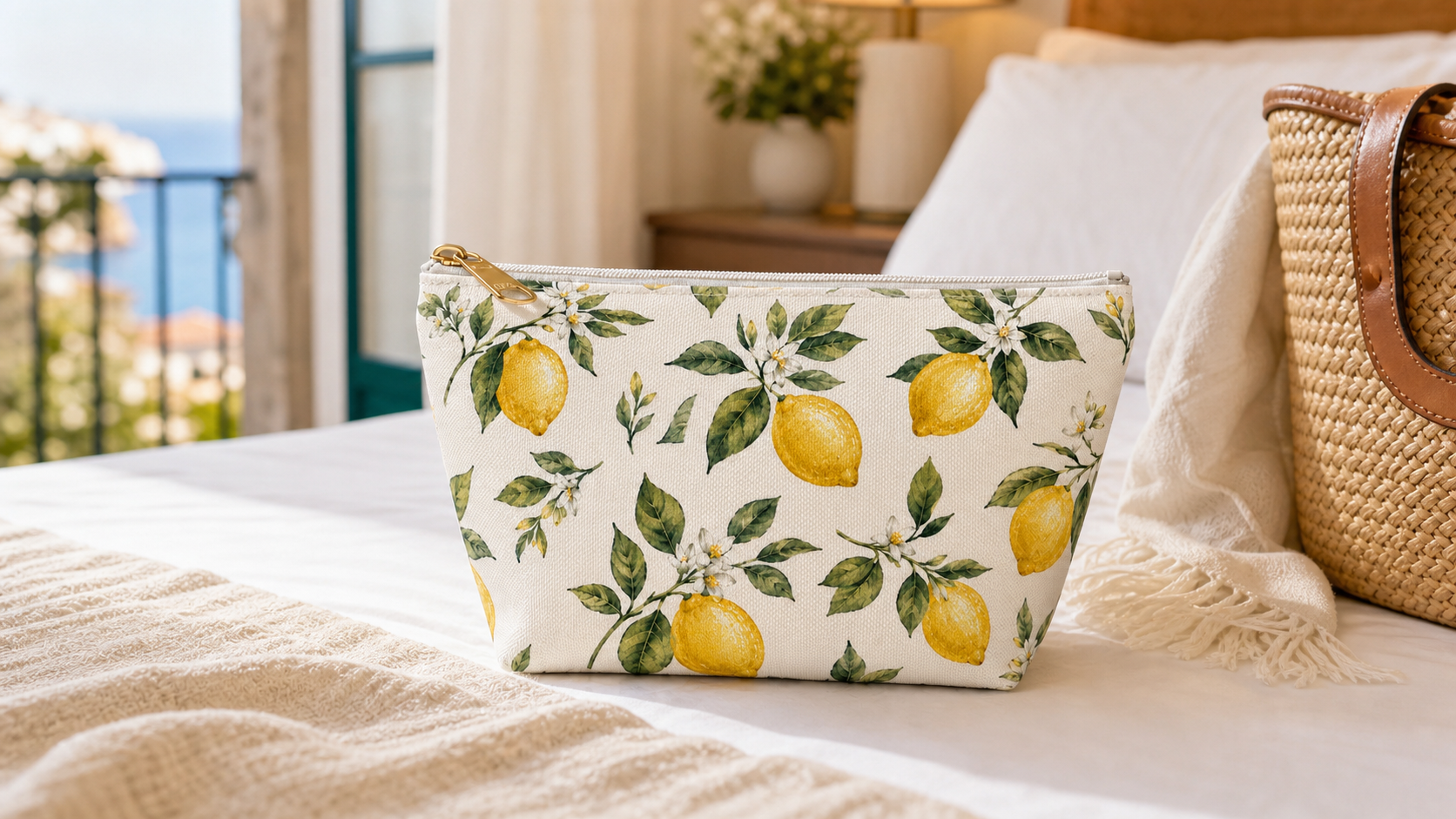 Positano Lemon Travel Pouch