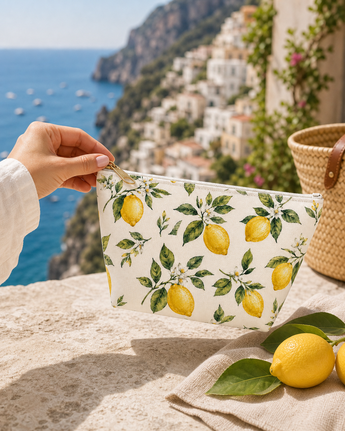 Positano Lemon Travel Pouch