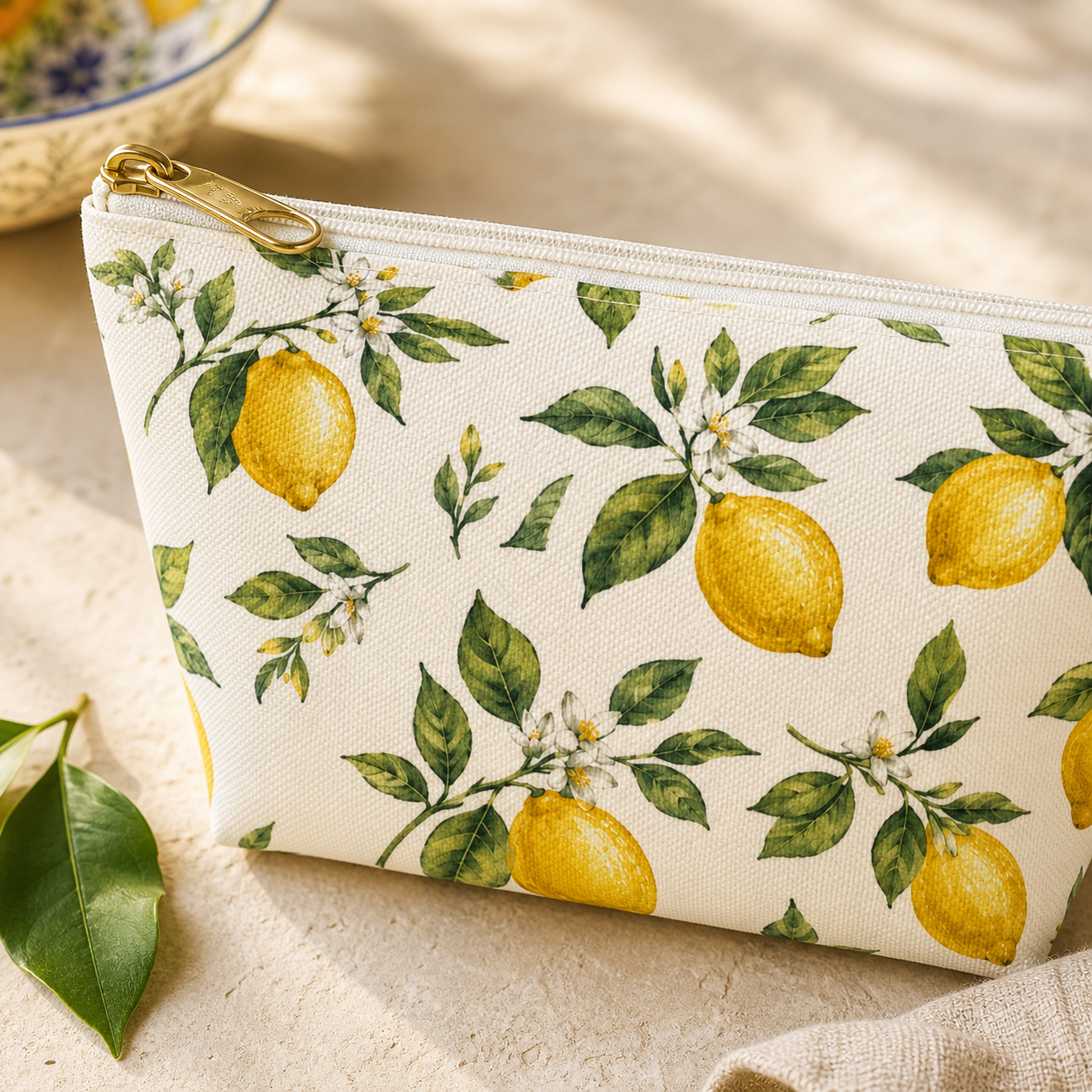 Positano Lemon Travel Pouch