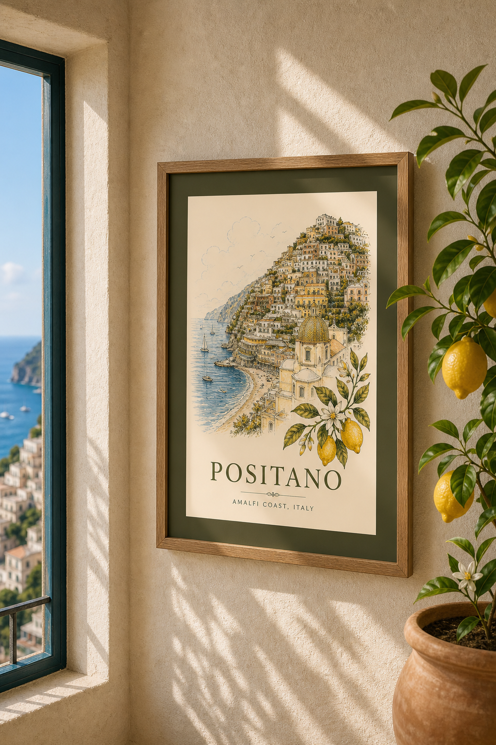 Positano Vintage Wall Art