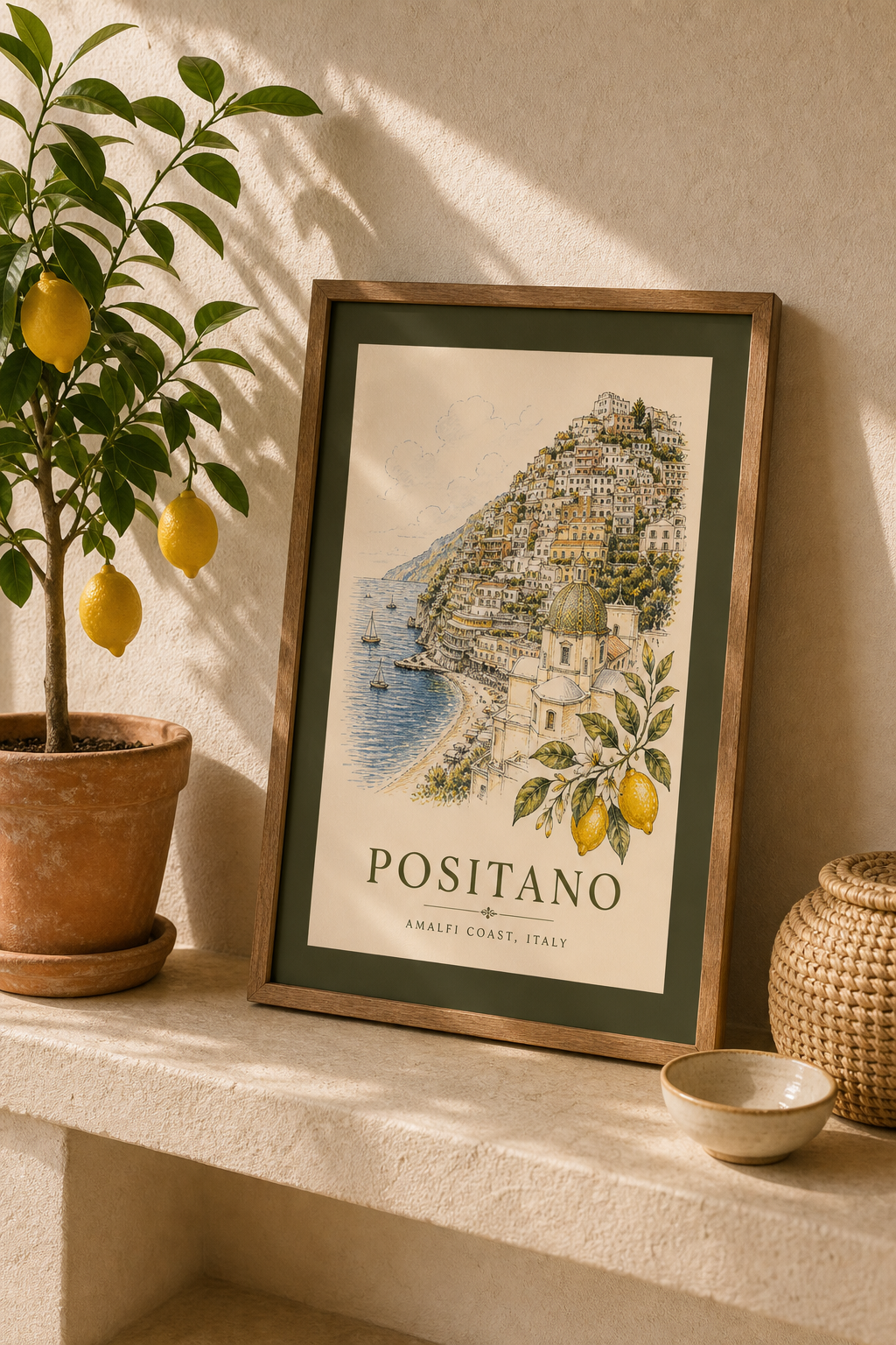 Positano Vintage Wall Art