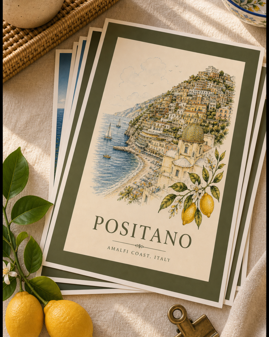 Positano Vintage Wall Art