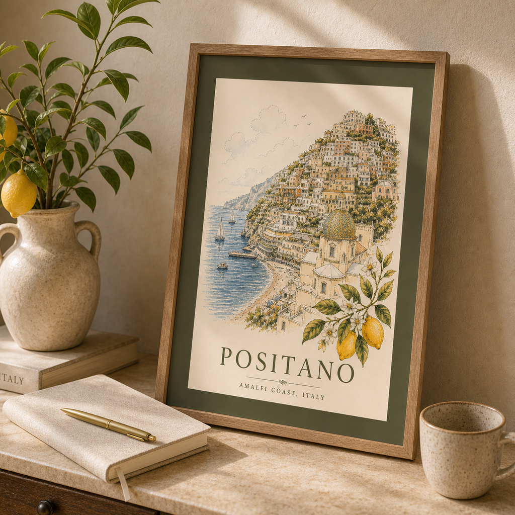 Positano Vintage Wall Art