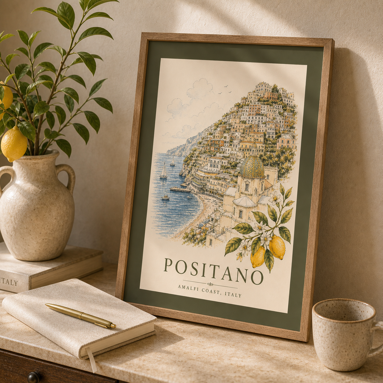 Positano Vintage Wall Art